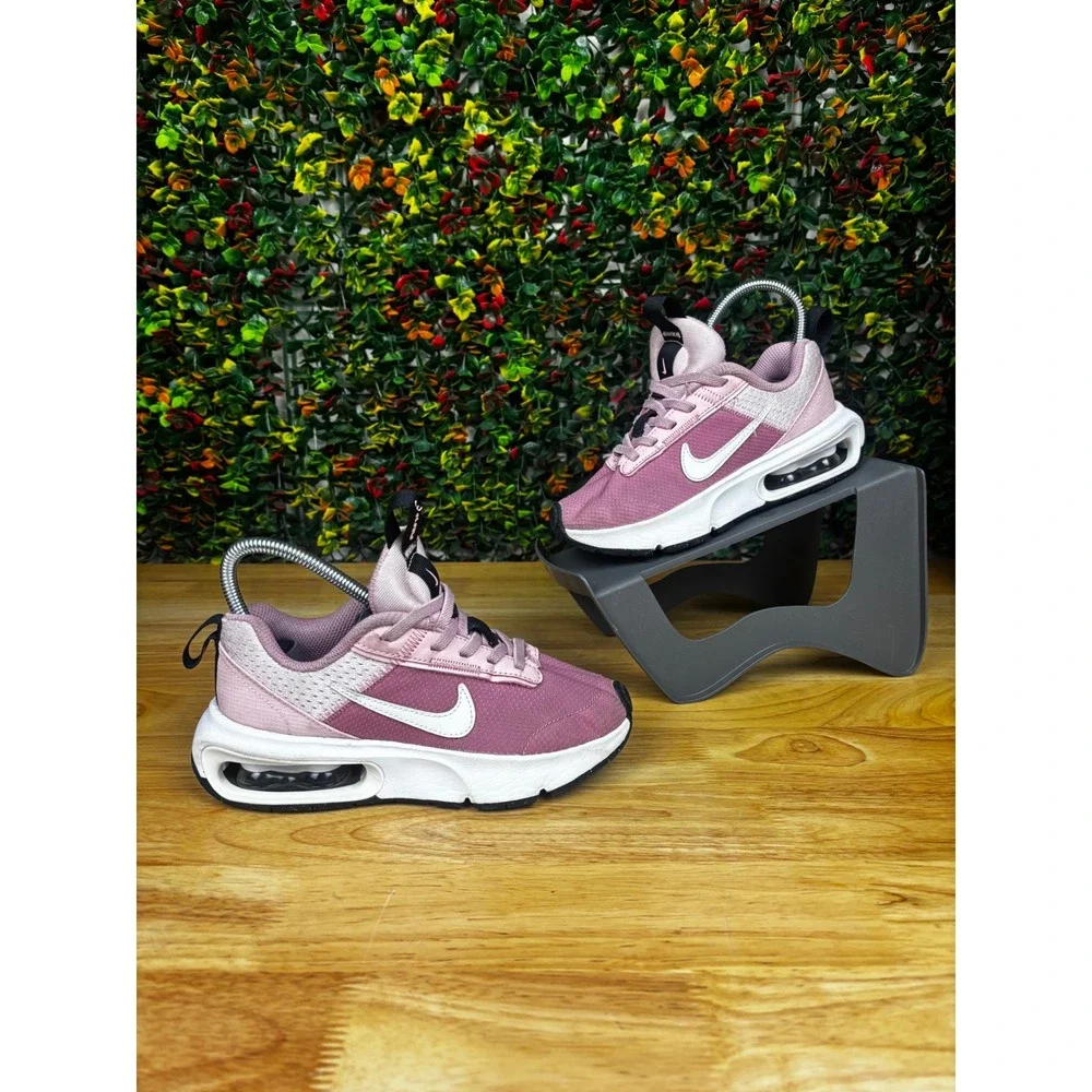 Nike Air Max INTRLK Lite Kids Pink White Running Shoes DH9394-601 Size 13C